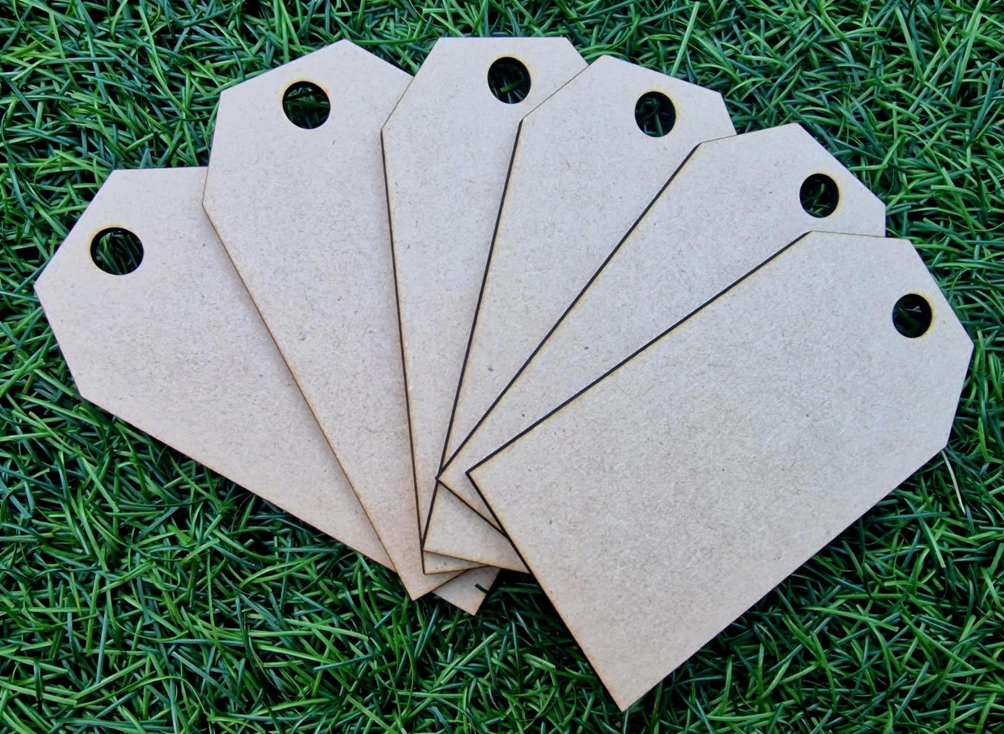 MDF Set of 6 Tags