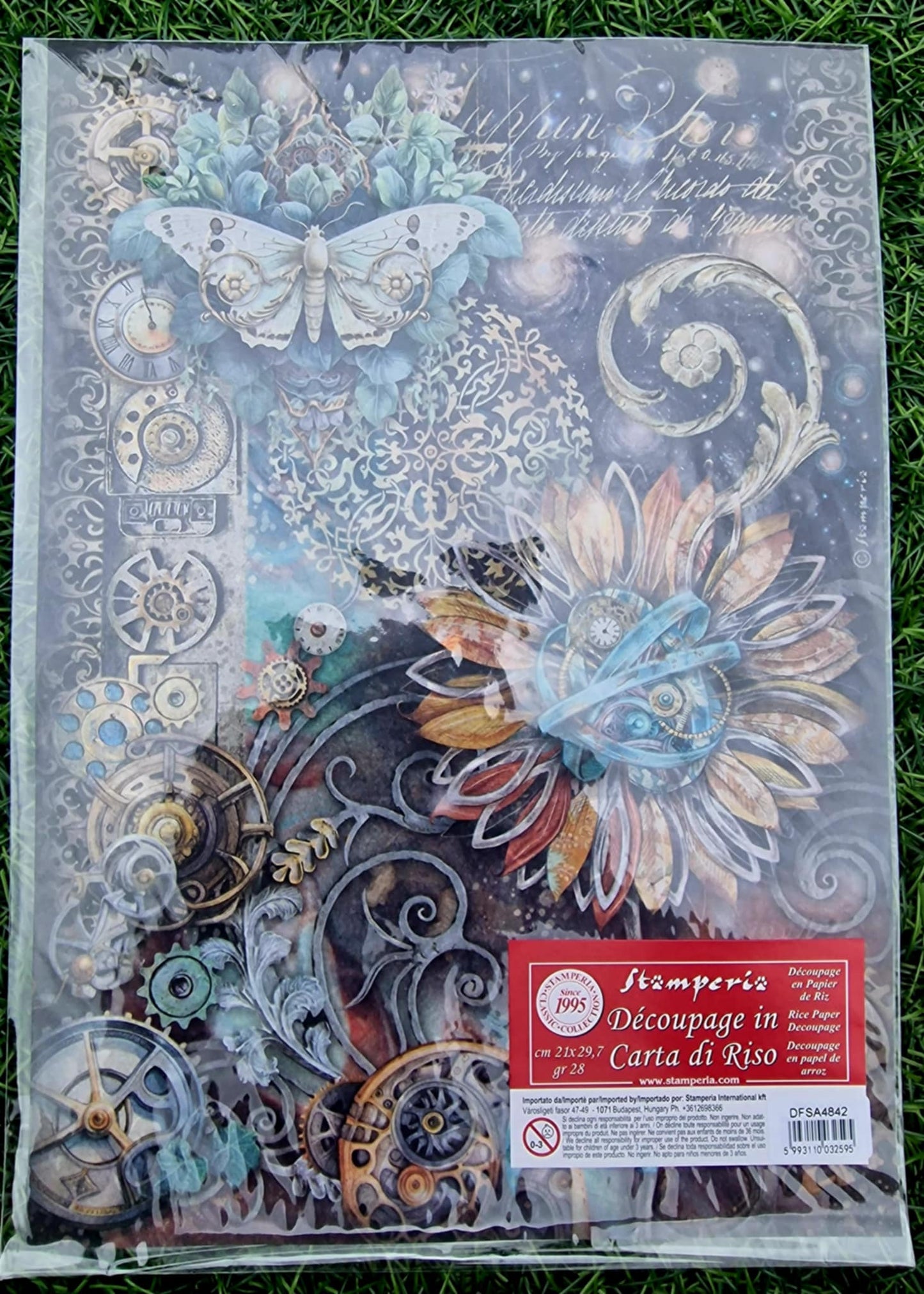 Stamperia Rice Paper, A4 - Fantasy Sunflower