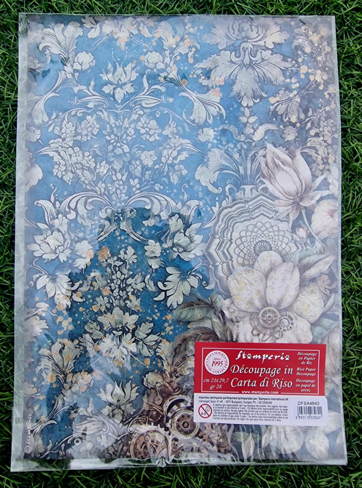 Stamperia Rice Paper, A4 - Fantasy Flowers