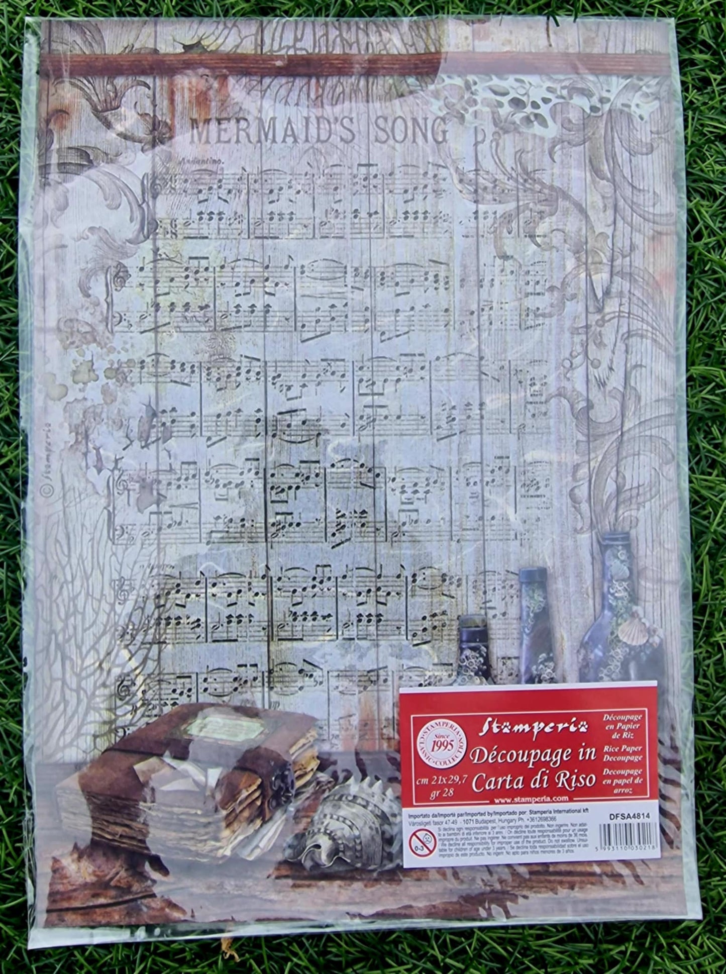 Stamperia Rice Paper, A4 - Mermaids Song