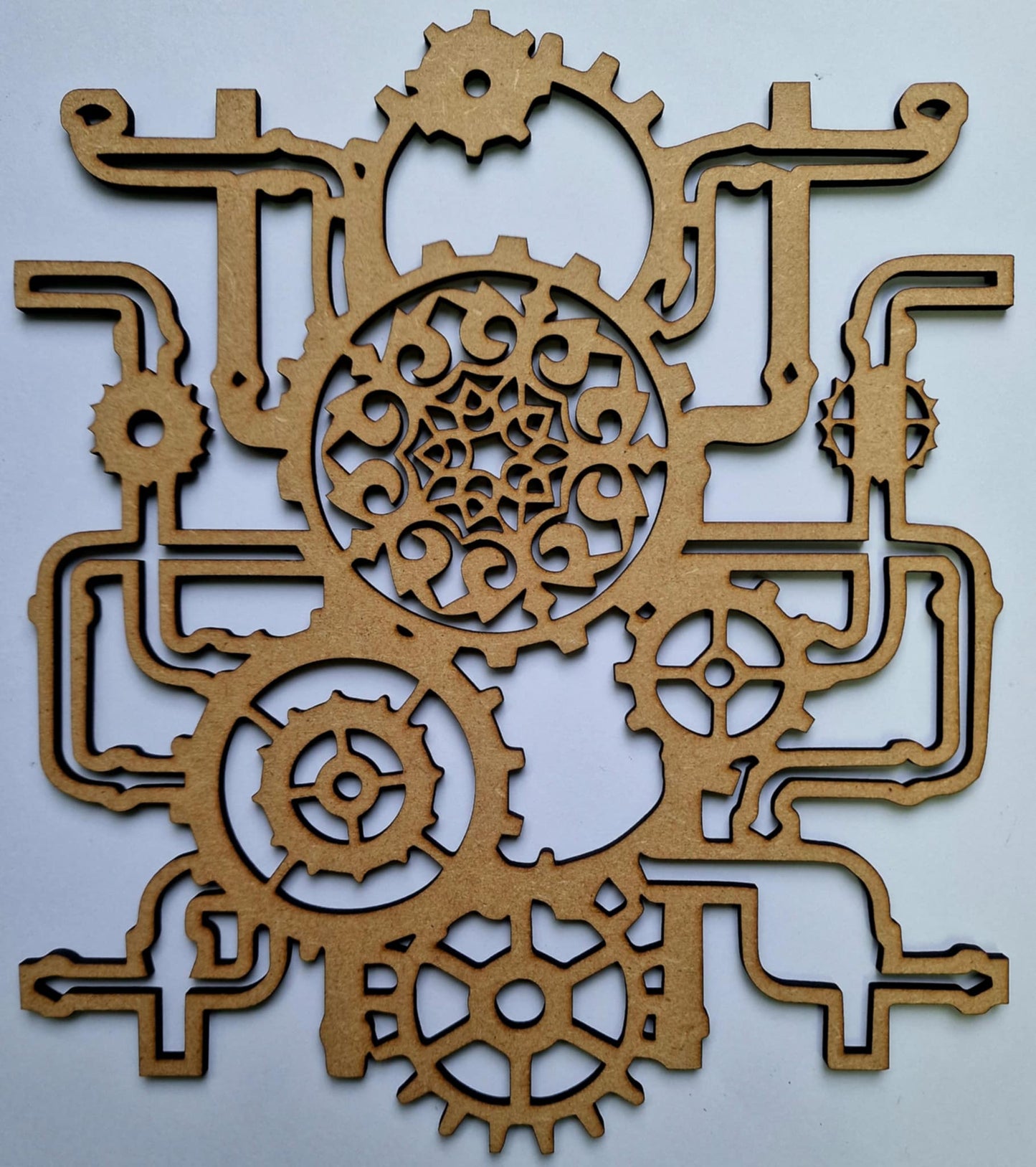 MDF Steampunk Pipe Network