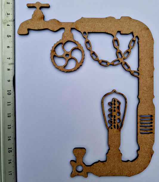 MDF Steampunk Pipes Style 1