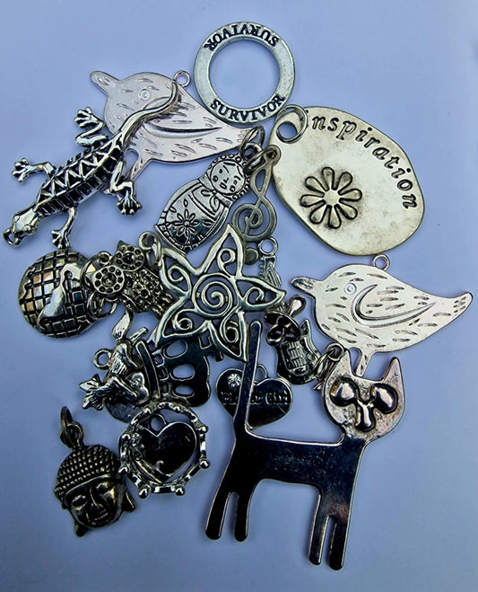 Silver Mixed Metal Embellishments