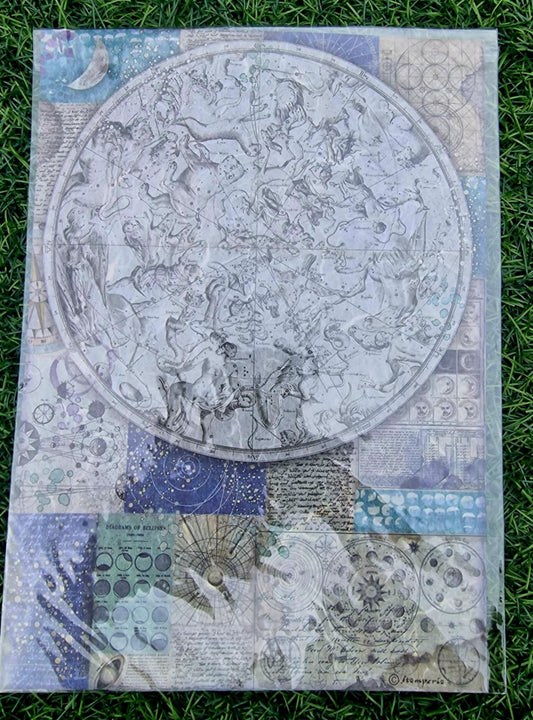 Stamperia Rice Paper, A4 - Astrology