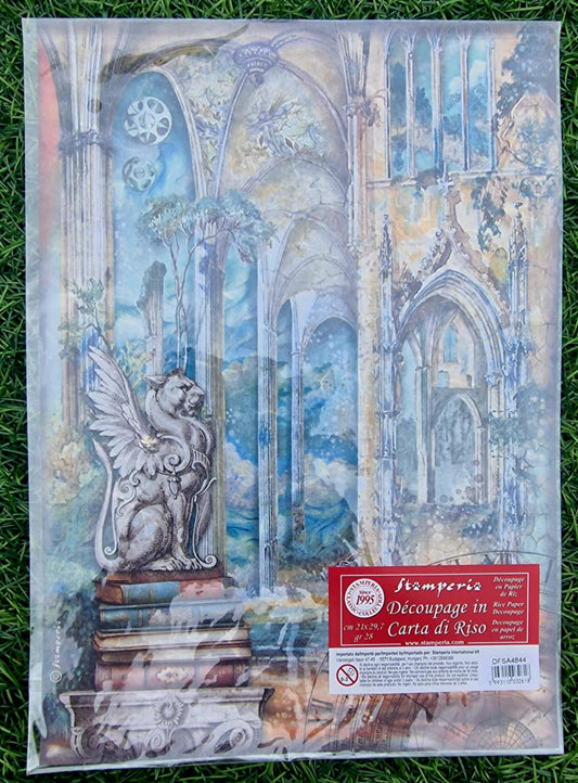 Stamperia Rice Paper, A4 - Fantasy Arches
