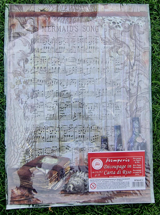Stamperia Rice Paper, A4 - Mermaids Song